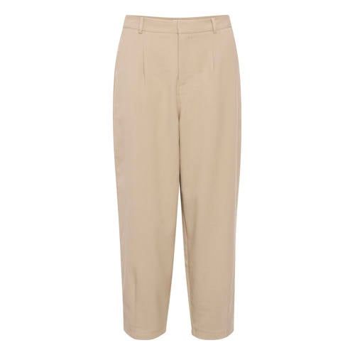 Kaffe KAmerle High Waist Regular Fit Trousers - Beige