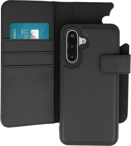 imoshion Hoesje - Geschikt voor Samsung Galaxy A17 (5G) / A17 (4G) - Uitneembare 2-in-1 Luxe Bookcase - Zwart