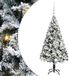 vidaXL Kunstkerstboom met 150 LED-lampjes, inclusief standaard, wit, 120 cm