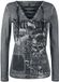 Rock Rebel by EMP Grijs shirt met lange mouwen en vetersluiting - Dames - XL