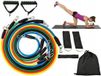 Trizand Bande de résistance – Set d'élastiques de fitness – Câbles de fitness extensibles – Multicolore