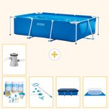 Intex Rechthoekig Frame Zwembad - 260 x 160 x 65 cm - Blauw