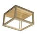 Homemania HOMBR_0254 plafondlamp, kubusvormig, acryl, hout, 22 x 35,5 x 35,5 cm