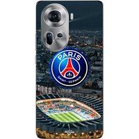 Maniacase Coque Pour Oppo Reno 11 5G PSG Logo Stade Nuit Tour Eiffel
