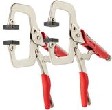 SOTECH 1 paar snelspanklemmen 285 x 145 mm bekbreedte tot 80 mm | voor de lade-montagehulp klemtang lastang C-klemgreeptang