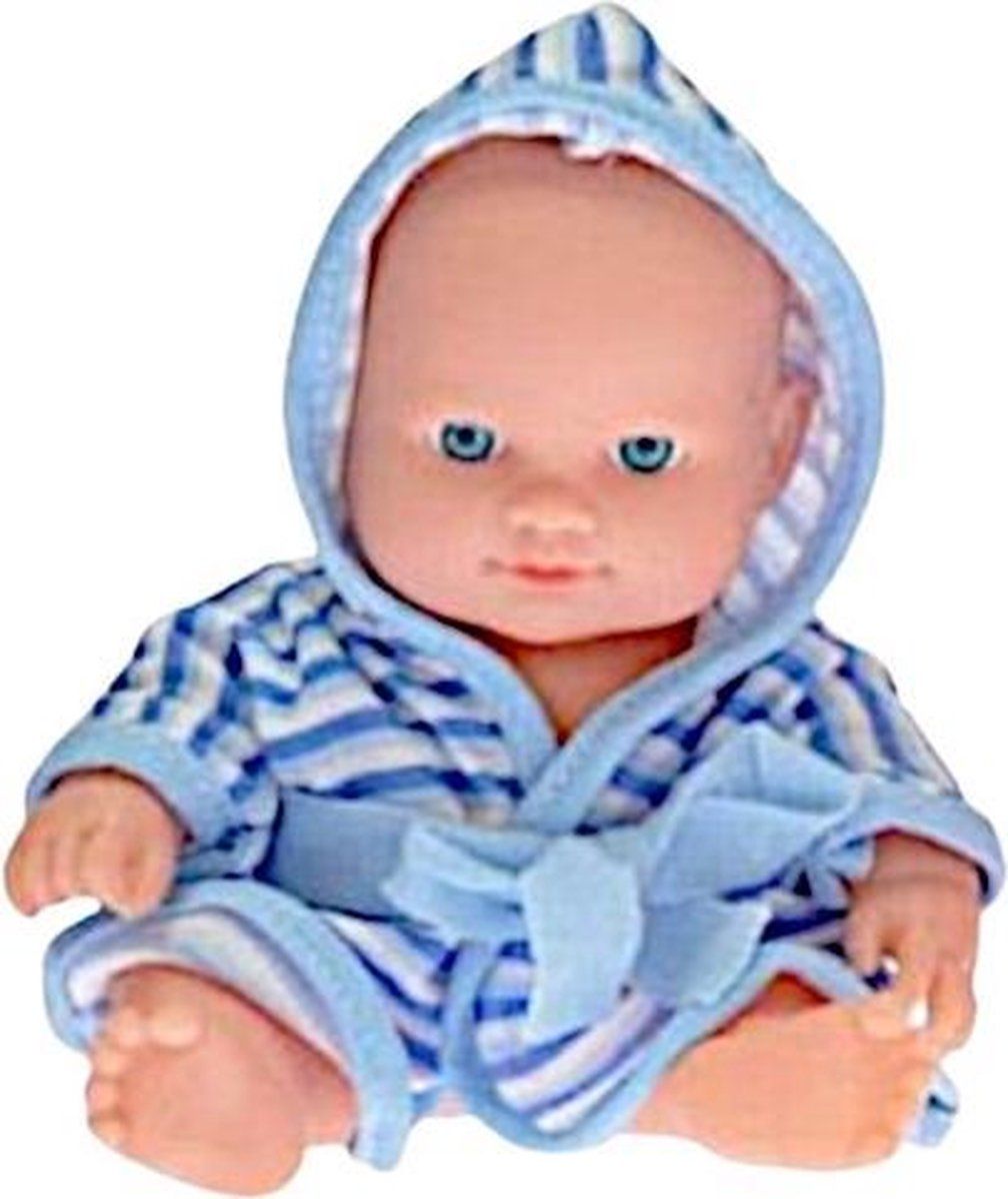 Toys Amsterdam Babypop 20cm - Blauw - Kunststof - 8713219310724