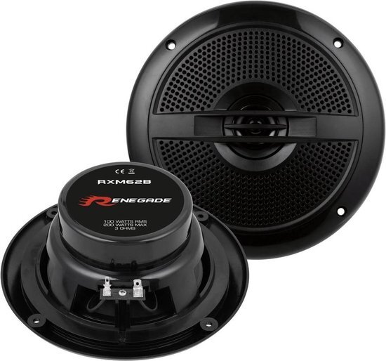 Renegade RXM62B Marine-speaker 200W Inhalt: 1 pair