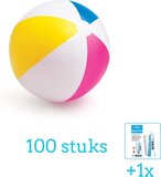 Intex Opblaasbare Strandbal Glossy - 100 cm - 59030NP - Voordeelverpakking