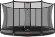 BERG Favorit InGround 430 Trampoline - Safety Net Comfort - AirFlow Springdoek - Grijs
