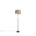 QAZQA Parte FL Vloerlamp - 173cm - Taupe