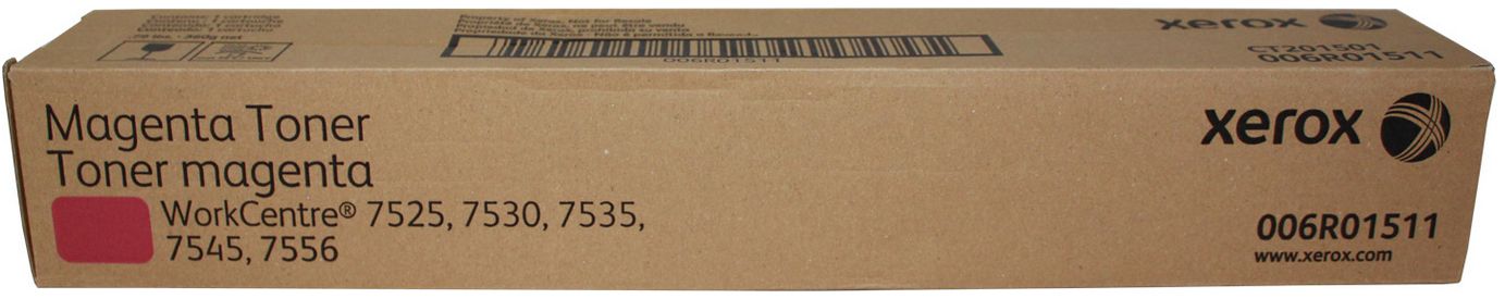 Xerox 006R01511 Magenta Toner Cartridge - Original - 14500 Pages - WorkCentre 7525/7530/7535/7545/7556