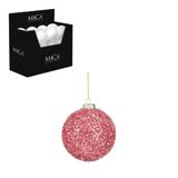 Mica Decorations Lametta décoratif 10cm en plastique, couleur rose 1 pièce