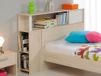 Mobistoxx Hoofdbord CARL gerookte acacia/wit