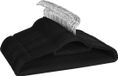 Songmics Set de 20 cintres en velours Noir