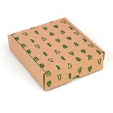 Only Boxes, 4 stuks verzenddozen, zelfrijdende dozen, kerstverpakking, geschenkdoos, 15,4 x 13 x 4 cm (l x b x h), ecologisch karton, 100% gerecycled