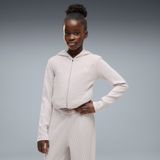 PUMA Essentials sweat à capuche ajusté avec côtes pour Femmes, Rose, Taille 11-12A