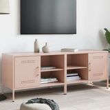 Maison Exclusive - Meuble TV, 2 pièces, rose, 68x39x50,5 cm, acier