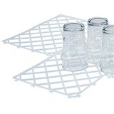 Beaumont glasmatten voor bar (set van 10) koppelbaar, geventileerd, antislip, waterdicht D824