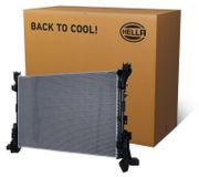 HELLA 8MK 366 301-531 Radiateur, waterkoeler, motorradiateur voor OPEL Vivaro B Combi (X82), Vivaro B bestelwagen (X82), Vivaro B pick-up / chassis (X82)