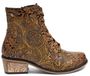 Maciejka Bottines femme en cuir naturel avec talon bloc et lacets marron K768829007XXA