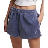 Superdry S Logo velours short Dames Korte broeken
