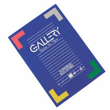 Gallery schrijfblok ft 14 8 x 21 cm A5 100 blad gelijnd