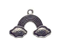 INNSPIRO NICE CHARMS Hanger van metaal, regenboogkleuren, 24 x 16 mm, 25 stuks