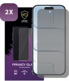 MobyDefend 2-Pack MobyDefend Screenprotectors - Geschikt voor iPhone Air - Matte Privacy Glass Screensavers
