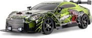 Amewi 21135 Drift Sport Car GTR op afstand bestuurbaar met rookeffect, 4WD, schaal 1:16, RTR, geel, kinderen vanaf 6 jaar