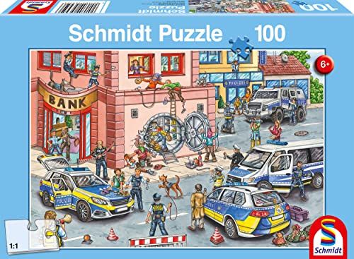 Schmidt Spiele GmbH Polizeieinsatz Kinderpuzzle 100 Teile