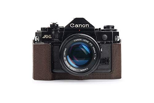 Zakao Cameratas voor Canon AE-1 AE-1P A-1 (met handvat) - Koffiebruin