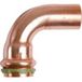 VSH Coude pers 90° i/a, 22 x 22 mm, Cuivre, DVGW, V-Kontur, Raccord à sertir 10 pc.