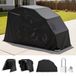 VEVOR Motortentgarage, Motorhoes 3460x1375x1900 mm, Motorgarage met veiligheidsslot, 600D Oxford vouwtent, Weerbestendige motorhoes met ventilatieramen, Zwart