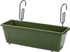Forte Plastics Hangende balkon plantenbak groen rechthoekig 50 x 17 x 15 cm