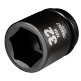 Draper 28743 Expert Hi-Torq 6 Point Impact Socket, 0.75" vierkante aandrijving, 32mm, blauw