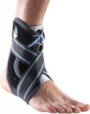 Thuasne Malleo Dynastab Veter Enkelbrace - Maat: Small enkelomvang 19-22 cm zie afbeelding voor maatvoering - Zwart