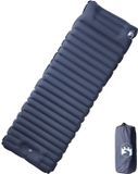 vidaXL matelas de camping avec oreiller autogonflant 1 personne gris