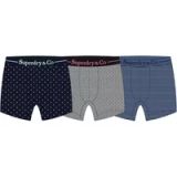 Superdry & Co Boxershorts blauw / pastelgroen / zwart