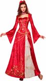 Widmann-WDM07723 Widmann Prinsessenjurk Renaissance Rood L