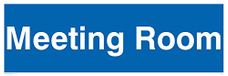 Viking Signs DC727-L31-V "Meeting Room" deurbord, Vinyl/Sticker, 300 mm H x 100 mm W