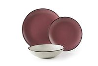 Excelsa Pink Moon bordenset, 18 stuks, keramiek, roze