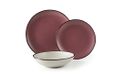 Excelsa Pink Moon bordenset, 18 stuks, keramiek, roze