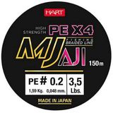 B/150m Hart Mj Aji 150 M Gevlochten Vislijn Paars 0.085 mm