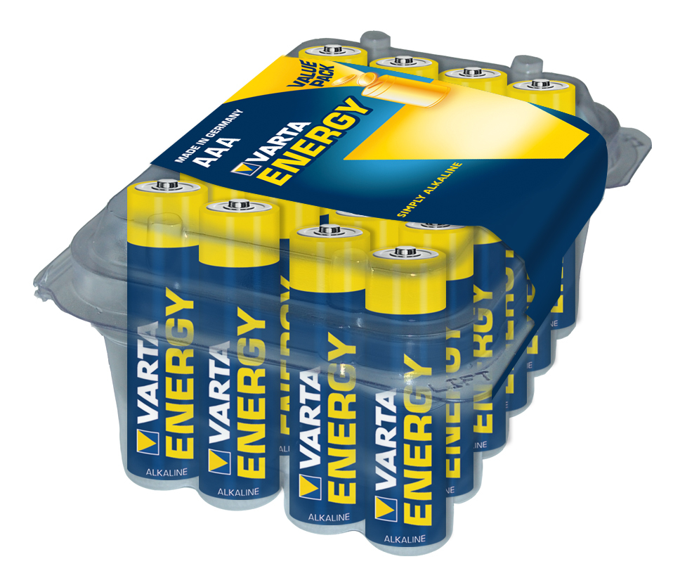 VARTA Batterij Energy Alkaline AAA/LR03 (Box = 24stuks)