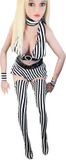 BamBella Sexy Erotische Gogo Dans Kleding Set - One Size - Zwart Wit