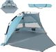 Markenlos Holland Connections Automatische Strandtent XXL Blauw