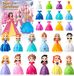 Prinsessenadventskalender 2025 pour filles - 24 jours - Calendrier de Noël avec figurines jouets déformables et vêtements
