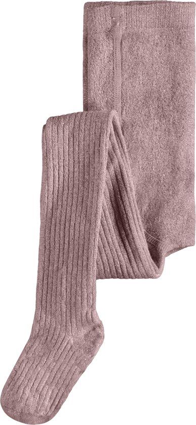 NAME IT - NKFPANTYHOSE GLITTER RIB NOOS - Meisjes - Onderbroeken - Woodrose - Maat 110/116