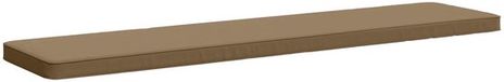 vidaXL - 1-delig - Bankkussen - VUGHT - 100% - Polyester - Taupe - 180 x 40 x 5 cm