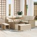 Maison Exclusive - Ensemble de jardin 8 pièces, beige, en polyrotin